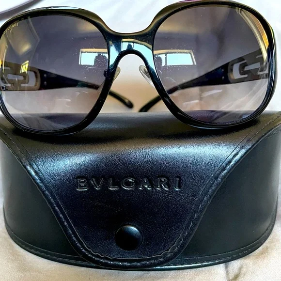 Bulgari Sunglasses Style 8030B BVLGARI Crystal Oversized Sunglasses – Second Nature Boutique main image 2